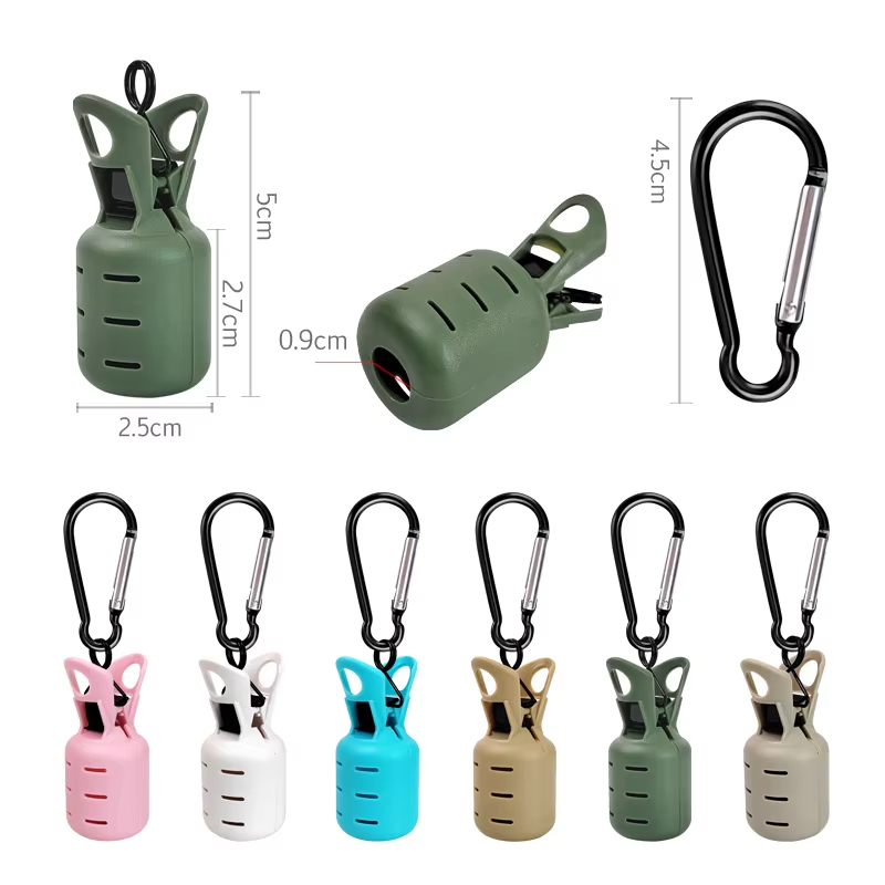 6개의 다채로운 오징어 지그 훅 캡 보호 키트(카라비너 - Fishing Lure Jig 리뷰 및 가격