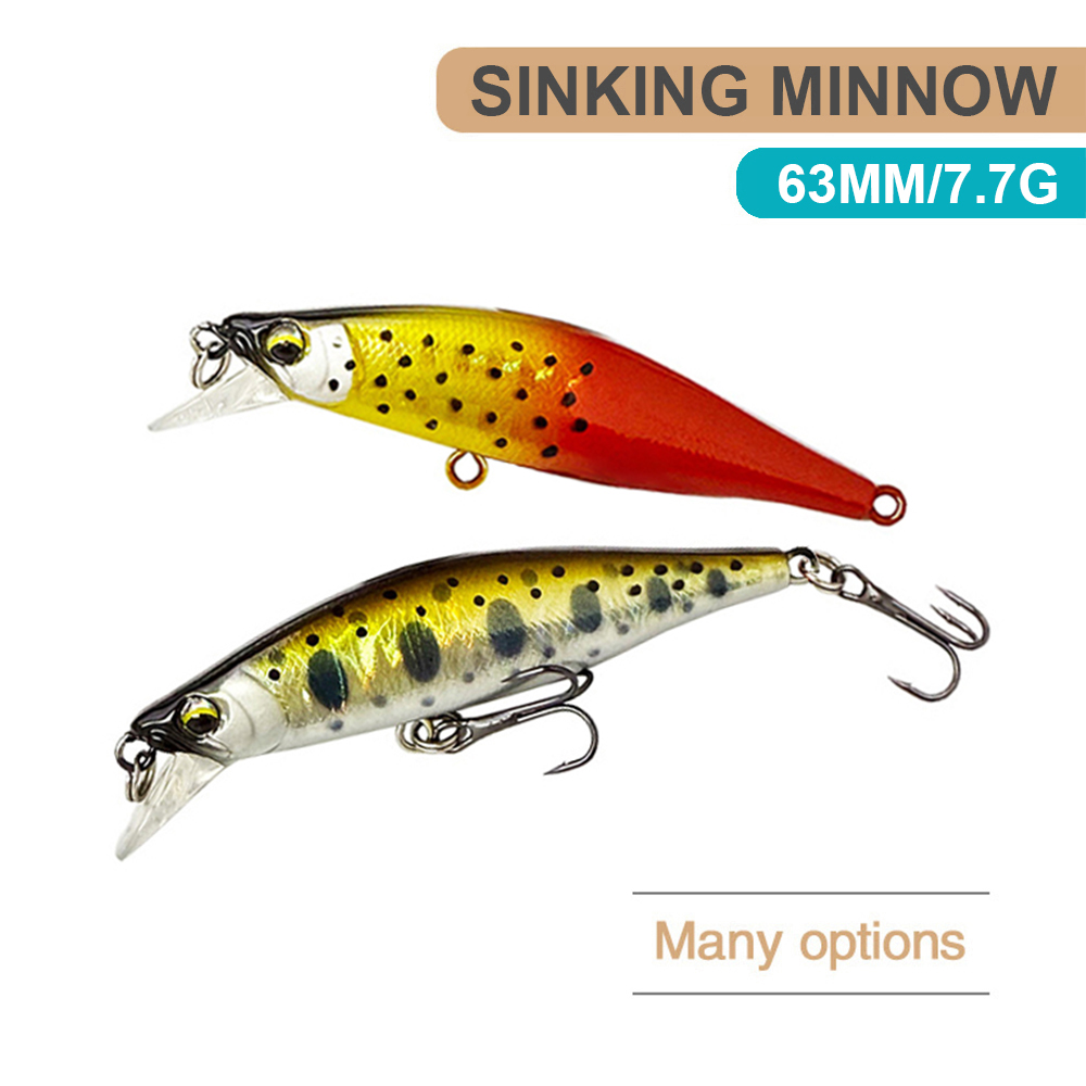 6.3cm 7.7g 낚시 미끼 싱킹 미노우 Wobble - Fishing Lure Jerkbait 리뷰 및 가격