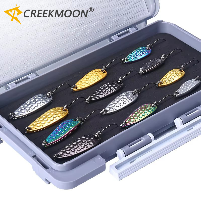 12개입 아연 합금 금속 스푼 루어 세트 2.5g 3. - Fishing Lure Spinnerbait 리뷰 및 가격