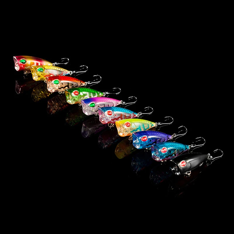새로운 1pcs 4cm 3g 미니 포퍼 하드 미끼 미노 - Fishing Lure Popper 리뷰 및 가격